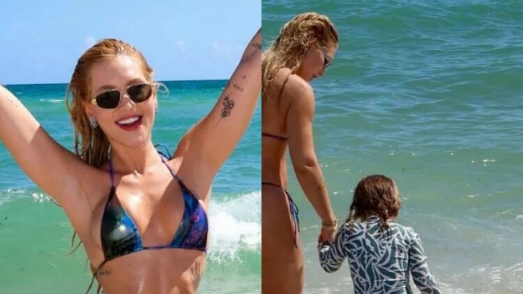 Virginia Fonseca curte dia de praia com os filhos em Miami após término