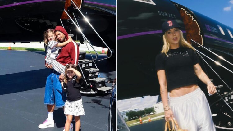 Zé Felipe e Virginia Fonseca viajam em jato de luxo nos EUA